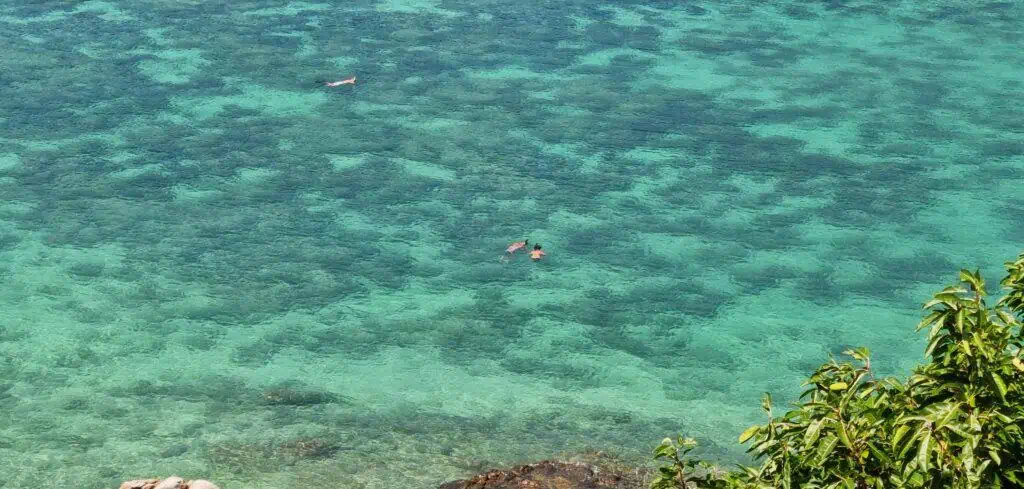 Personnes faisant de la plongée en apnée dans la mer, Koh Lipe