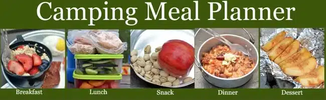Camping meal planner