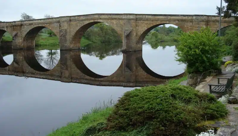 The bridge over the River Tyne at Chollerford
