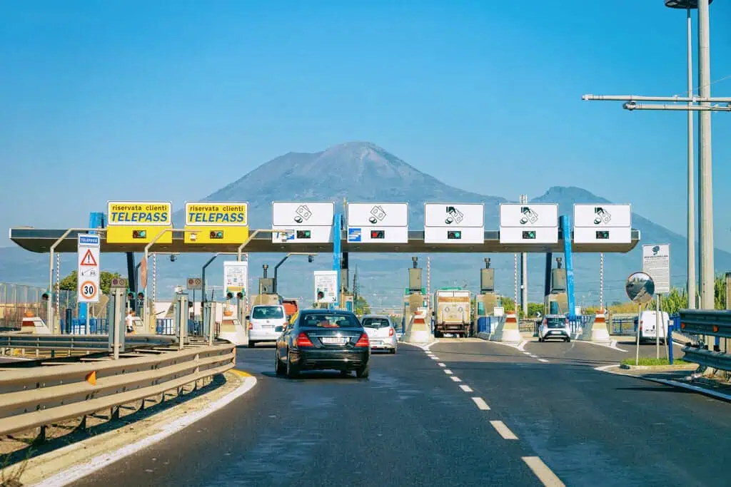 Motorway toll booth, Italy