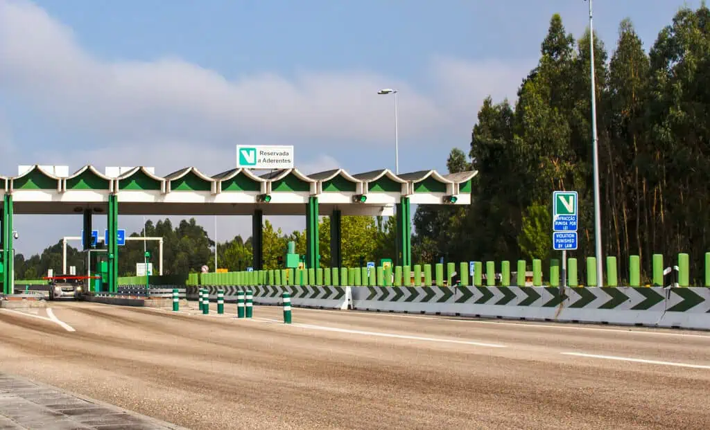 Motorway toll booth, Portugal