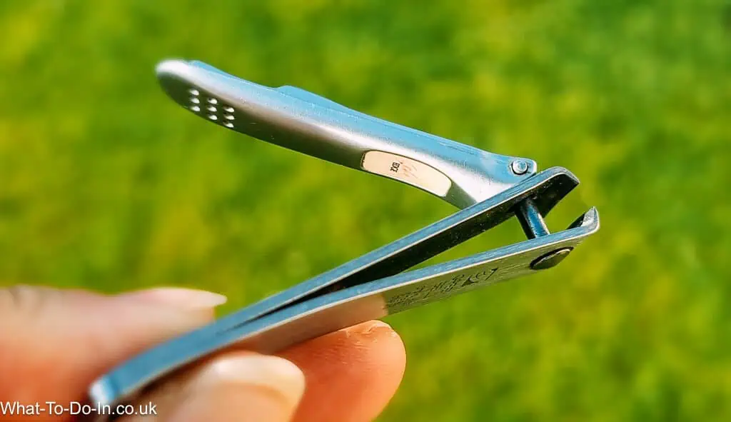 A pair of nail clippers