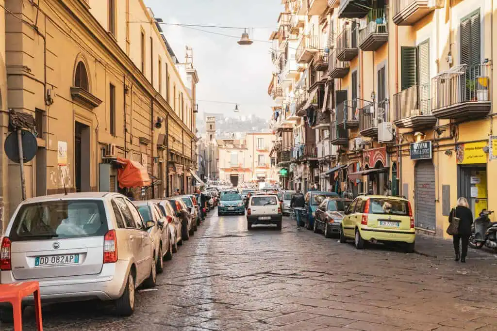 Narrow town street, Italy