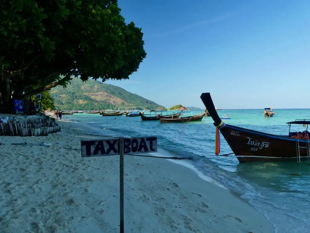 Sign for Taxi Boat, Koh Lipe