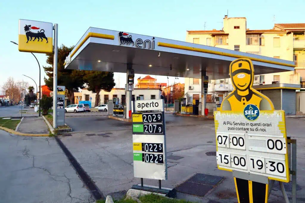 Petrol station, Italy
