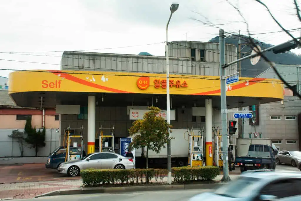 Petrol station in South Korea