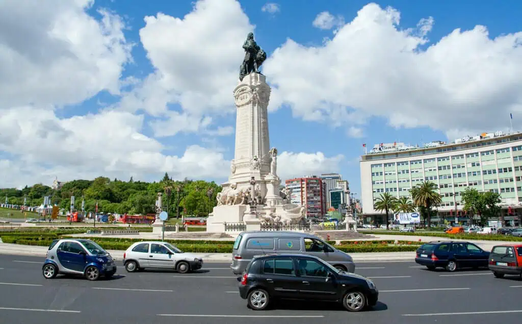 Roundabout, Lisbon, Portugal