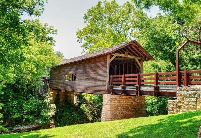 Covered bridges in the Southern states of the USA.