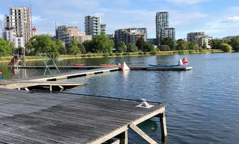 West Reservoir provides open water swimming in London