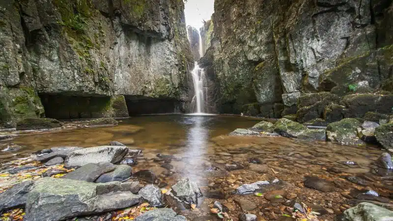 The waterfall at Stainforth Force