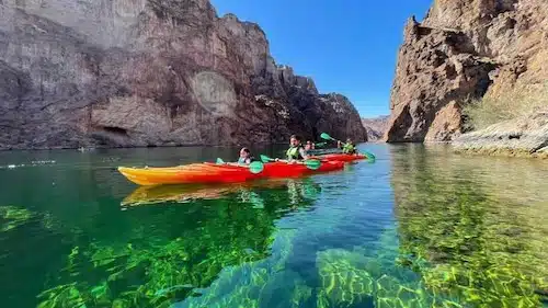 kayaking down the colorado river