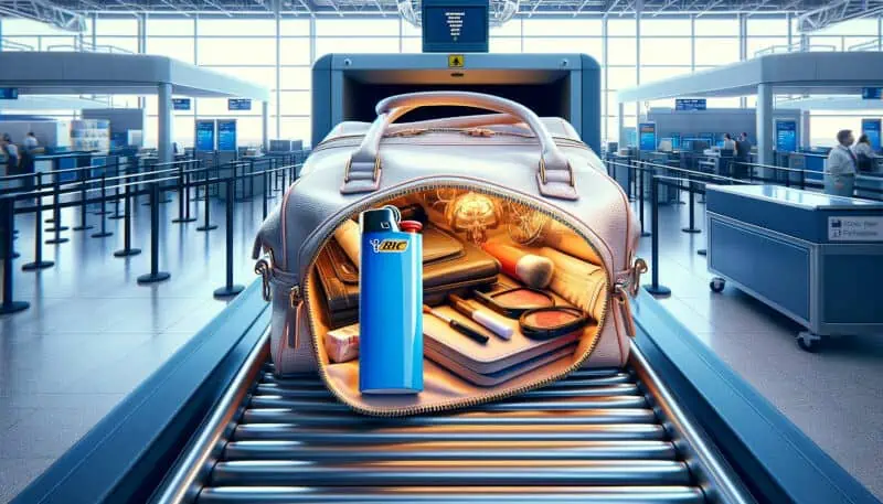 lighter going through airport security