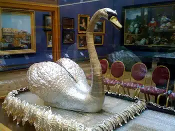 silver swan at bowes museum barnard castle