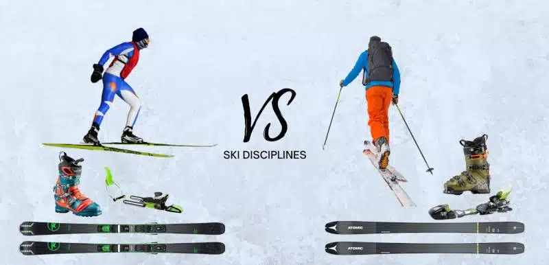 skiing vs ski touring