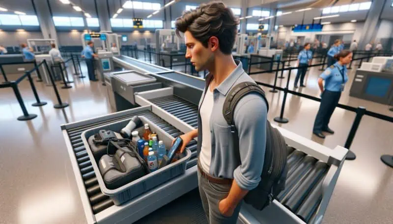 taking drinks through airport security