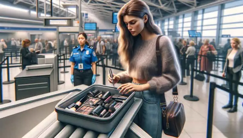 taking eyeliner through airport security