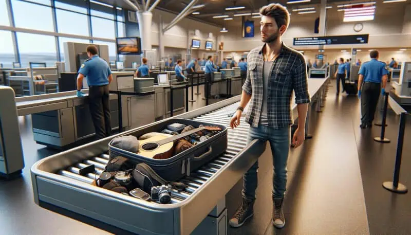 taking guitar through airport security