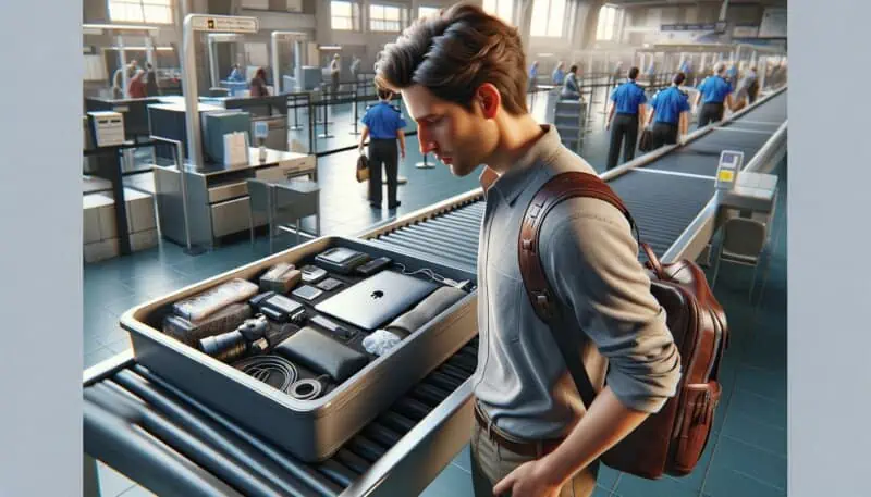 taking laptops through airport security