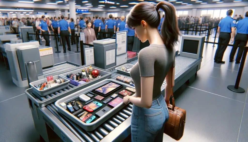 taking nintendo switch through airport security