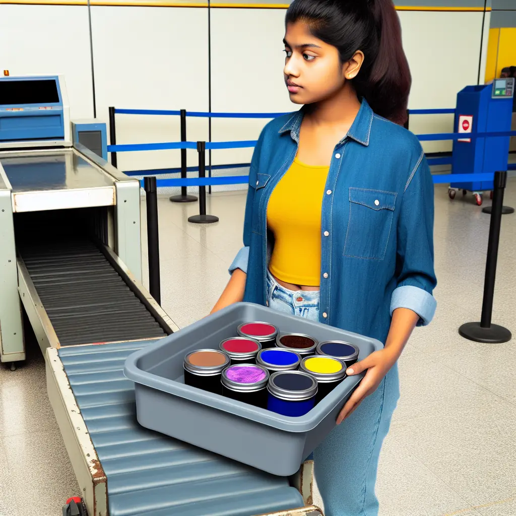 taking paint through airport security