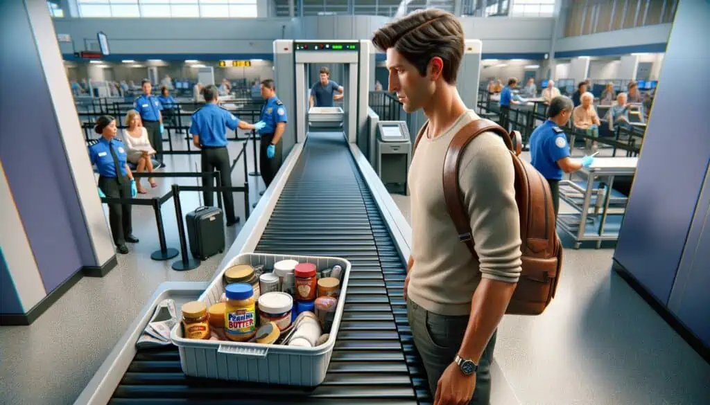 taking peanut butter through airport security