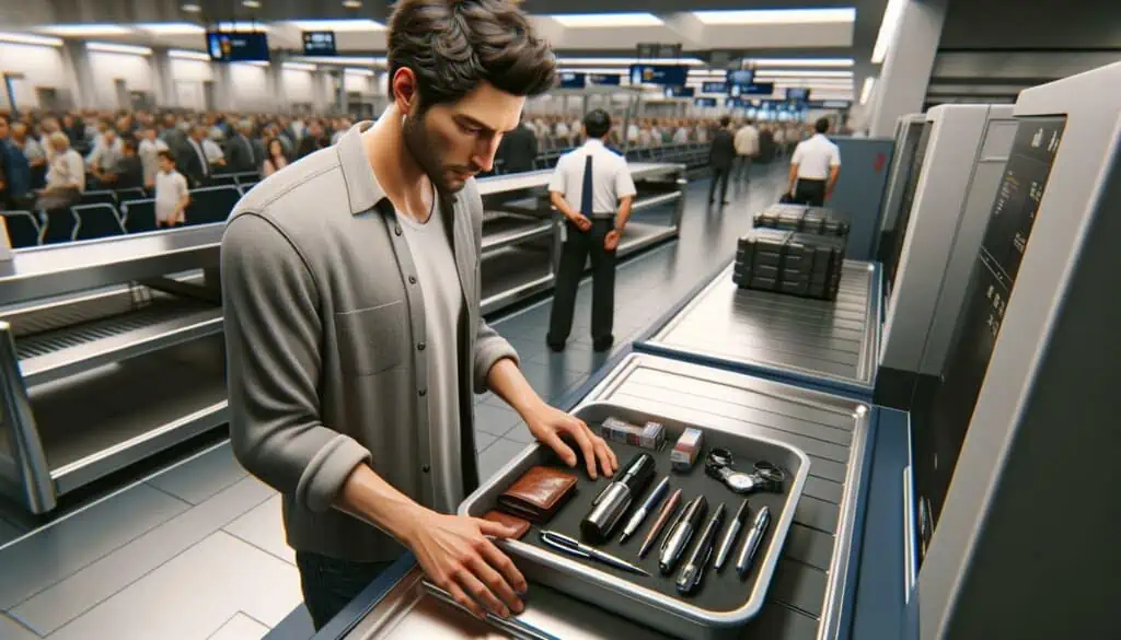 taking pens through airport security
