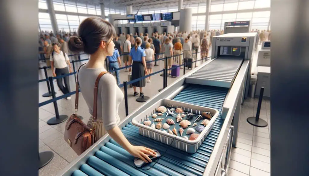 taking seashells through airport security