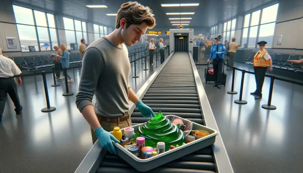 taking slime through airport security