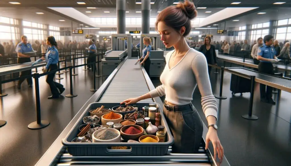 taking spices through airport security