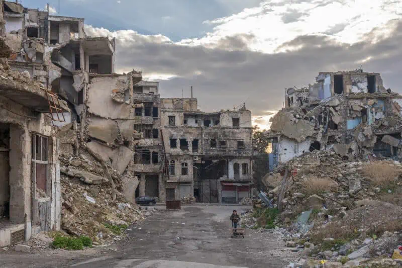 Destroyed Syrian Town