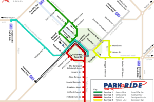 york Park and Ride Map