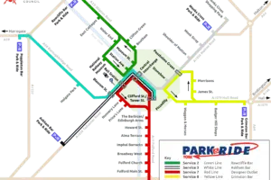 york Park and Ride Map